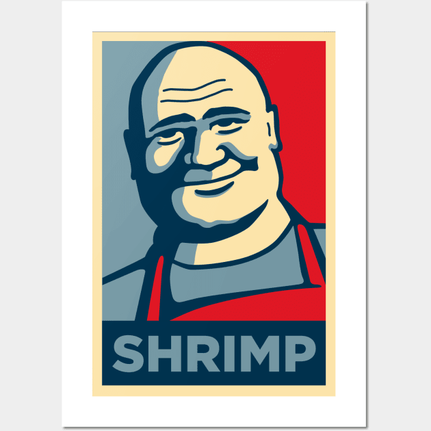 Shrimp Wall Art by fozzilized